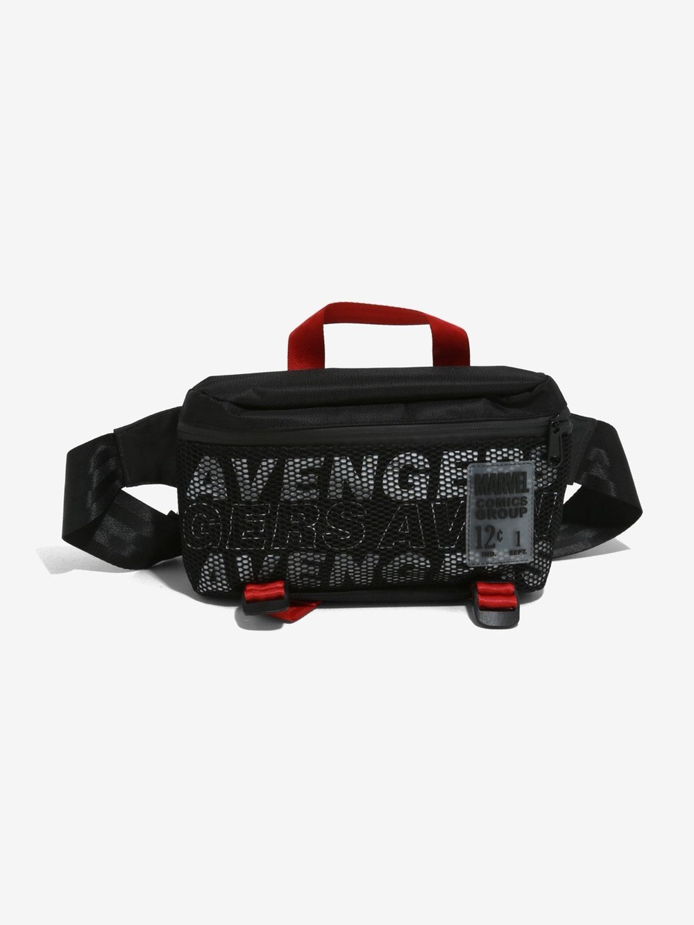 Marvel Black Waist Bag with Red Accents